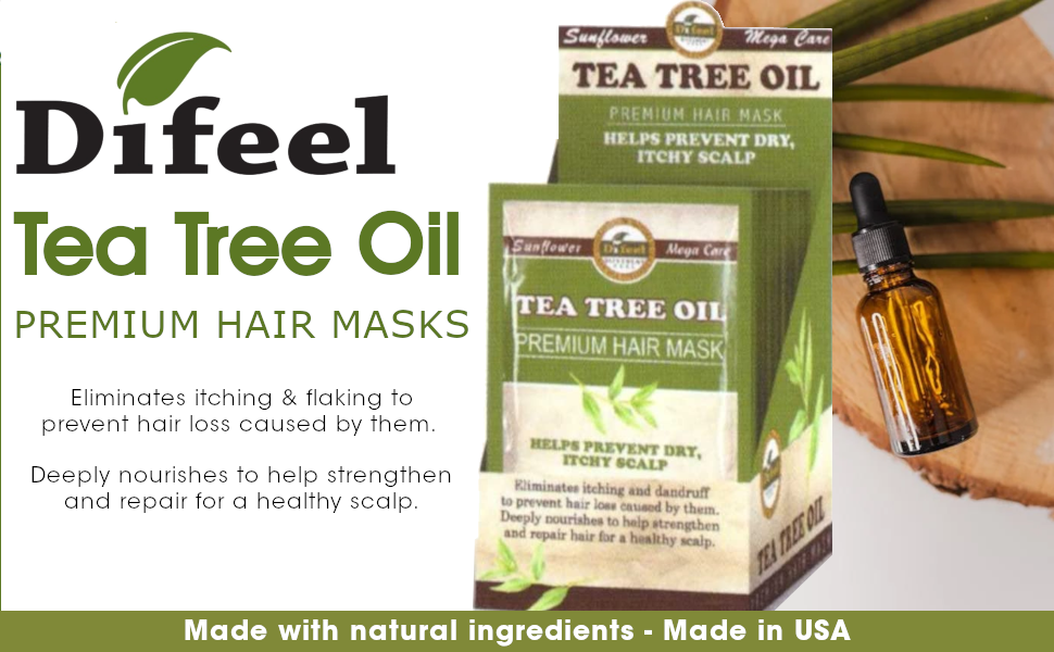 Difeel Premium Hair Mask- Tea Tree Oil 1.75 oz.