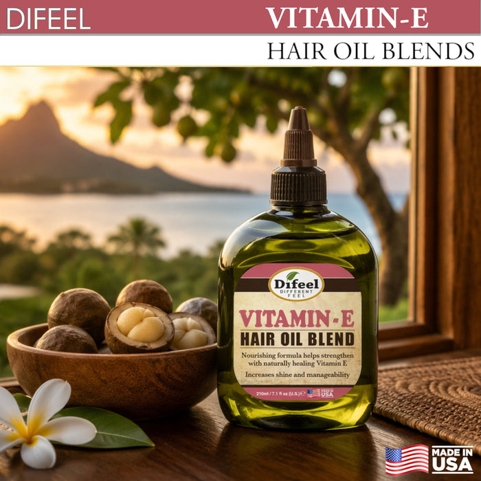 Difeel Vitamin E Hair Oil Blend 7.1 oz. (PACK OF 2)