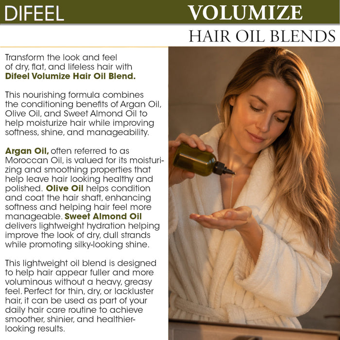 Difeel Volumize Hair Oil Blend 7.1 oz.  (PACK OF 4)