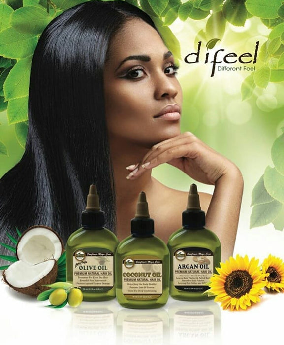 Difeel Premium Natural Hair Oil - Castor Hair Oil 2.5 oz.