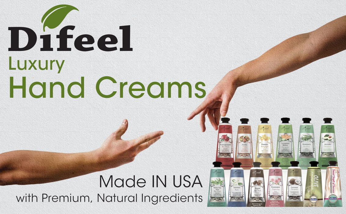 Difeel Luxury Moisturizing Hand Cream - Jasmine 1.4 oz.