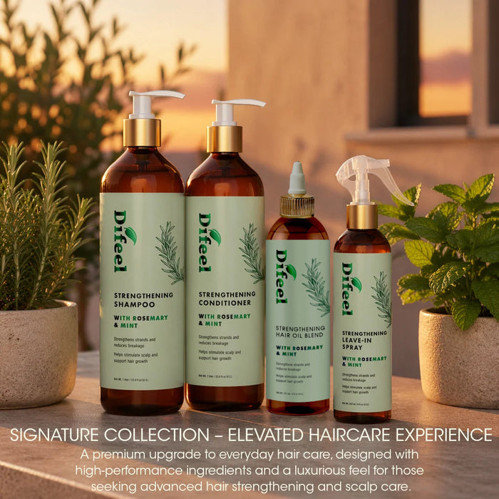 Difeel Signature Strengthening Hair Oil Blend with Rosemary & Mint 8 Ounce