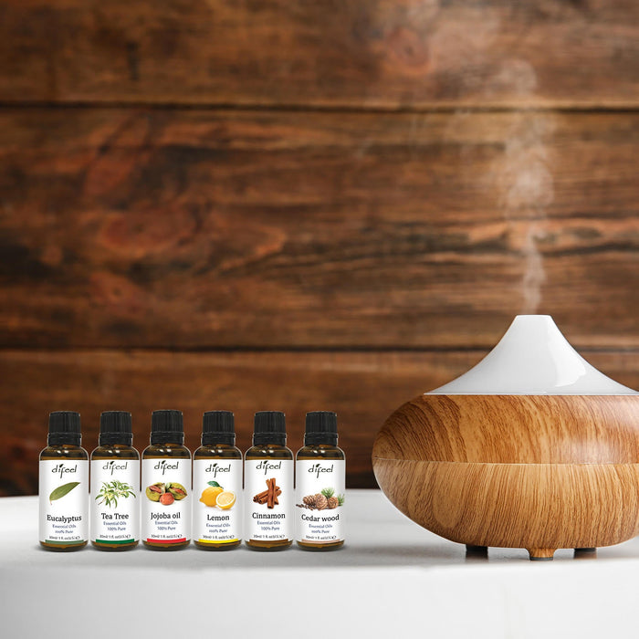 Difeel 100% Pure Essential Oils - Deluxe 6 Piece Essential Oil Kit (6-Piece Set)