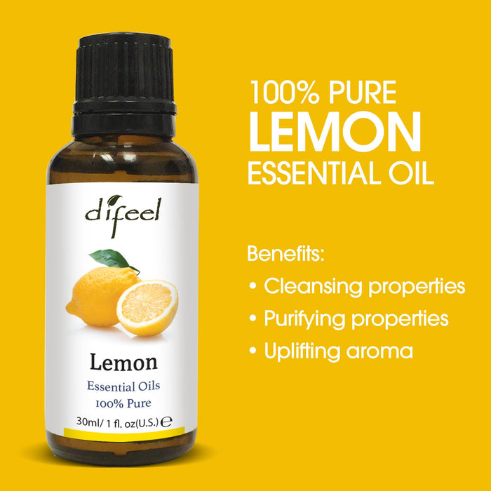 Difeel 100% Pure Essential Oils - Deluxe 6 Piece Essential Oil Kit (6-Piece Set)