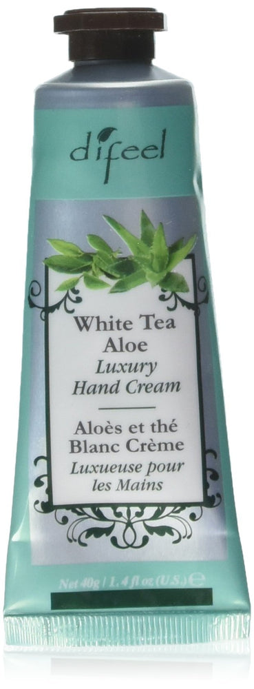 Difeel Luxury Moisturizing Hand Cream - White Tea & Aloe 1.4 oz. (12-Pack)