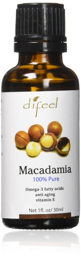 Difeel Essential Oil 100% Pure Macadamia Oil 1 oz.