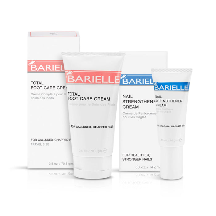 Barielle Nail Royalty - Fabulous Gift 2-PC Set - Includes .5oz Nail Strengthener & 2.5oz Total Foot Care Cream - Barielle - America's Original Nail Treatment Brand