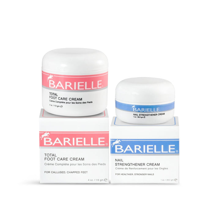 Barielle Nail Royalty - Fabulous Gift 2-PC Set - Includes .5oz Nail Strengthener & 2.5oz Total Foot Care Cream - Barielle - America's Original Nail Treatment Brand