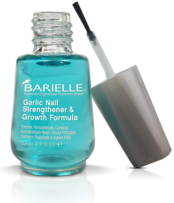 Barielle Garlic Nail Strengthener, Ridge Filler, Cuticle Oil and Nail File (4-PC Set) …