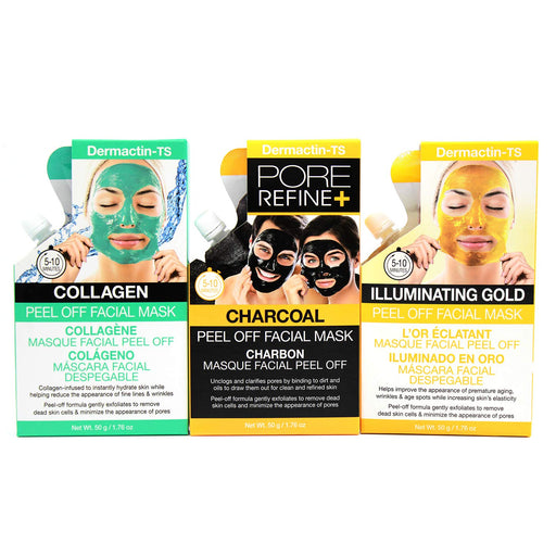 Dermactin-TS Peel Off Facial Mask Collection 3-PC Set
