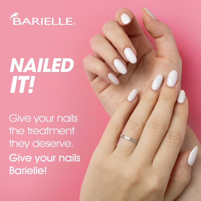 Barielle Protect+ Nail Polish - Go Lightly (Opaque Eggshell White) .45 oz.