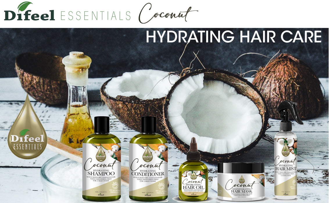 Difeel Essentials Hydrating Coconut Hair Oil 2.5 oz.