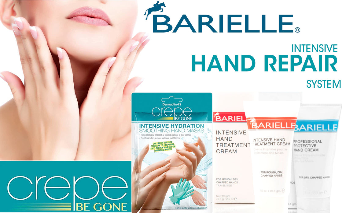Barielle Intensive Hand Repair System 4-PC Set with 2 Hand Masks & 2 Hand Creams