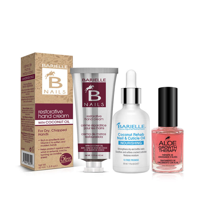 Barielle Spa-Cation for Nails and Cuticles - 3PC Nail Treatment and Cuticle Care Set - Barielle - America's Original Nail Treatment Brand