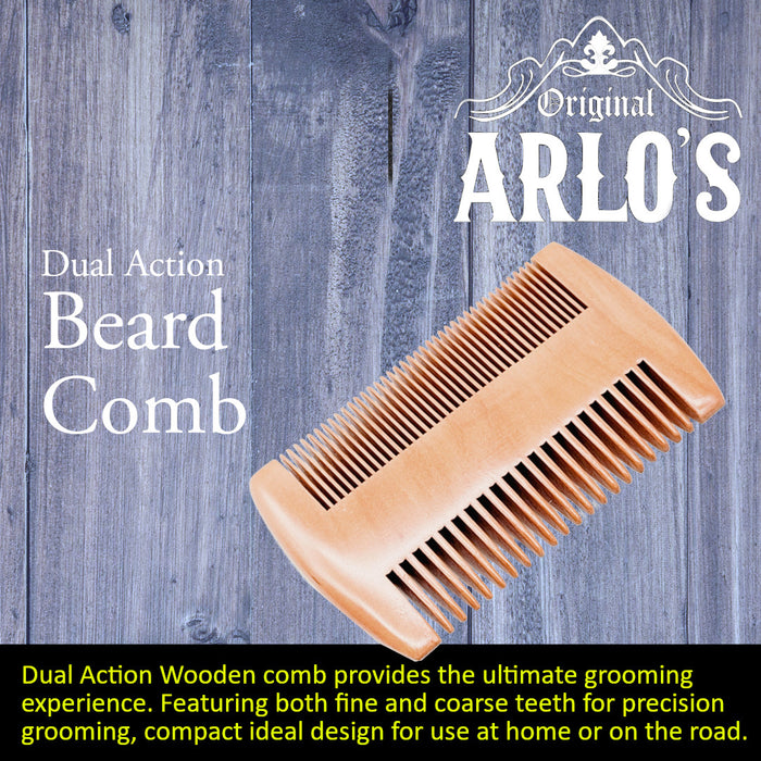 Arlos 6PC Mens Hair & Beard Grooming Kit with Classic Pomade & Peppermint Beard Oil