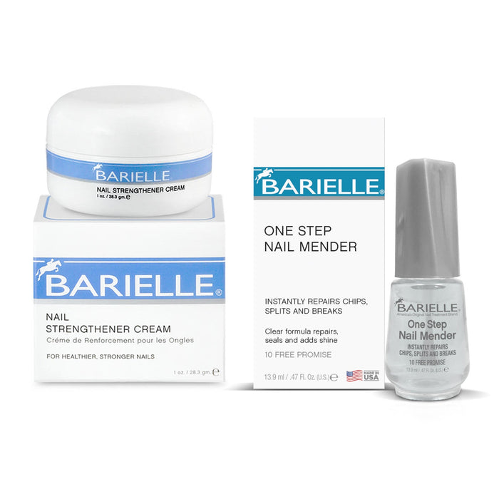 Barielle One Step Nail Mender with Barielle Nail Strengthener 1oz  - 2-PC Nail Repair & Treatment Set - Barielle - America's Original Nail Treatment Brand