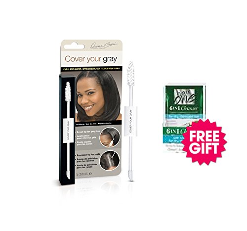 Cover Your Gray 2in1 Mascara & Sponge Tip - Jet Black & FREE Hair Cleanser Pkt