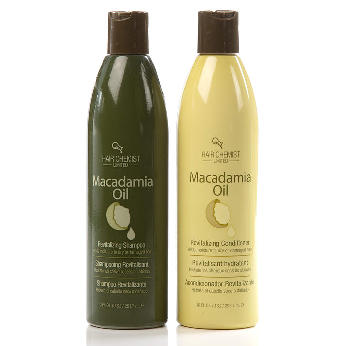 Hair Chemist Macadamia Oil Revitalizing Combo: Shampoo 10oz. + Conditioner 10oz