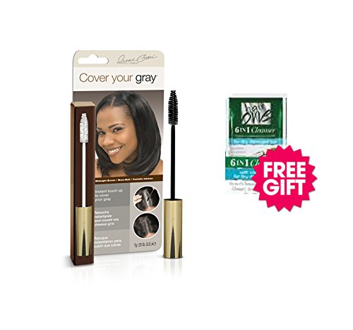 Cover Your Gray Brush In Wand - Midnight Brown w/ FREE Coconut Hair Cleanser