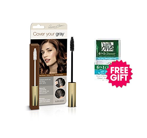 Cover Your Gray Brush In Wand - Dark Brown w/ FREE Coconut Hair Cleanser