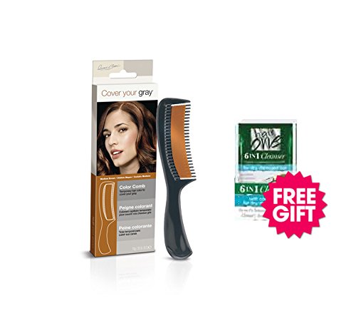 Cover Your Gray Color Comb - Medium Brown w/ FREE Hair Cleanser Packet