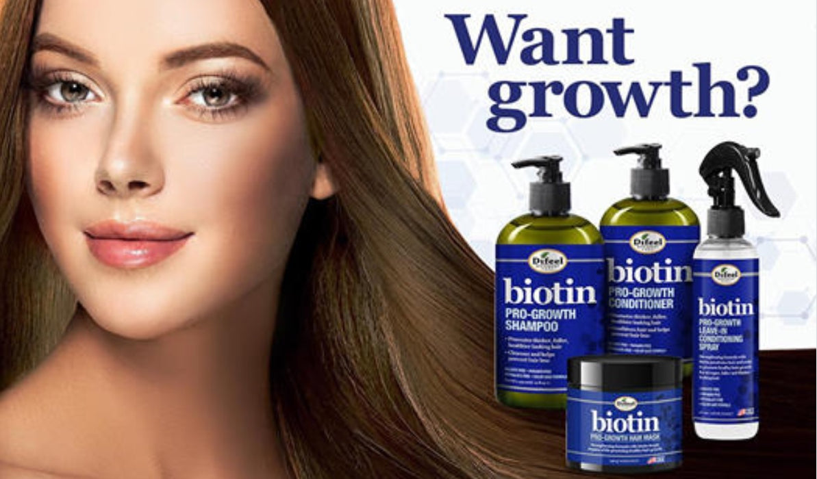 Difeel Pro-Growth Biotin Hair Mask 12 oz. (VALUE PACK OF 2)