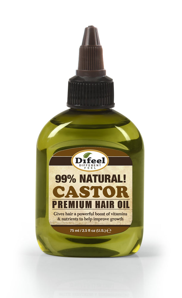 Difeel Premium Natural Hair Oil - Castor Hair Oil 2.5 oz.