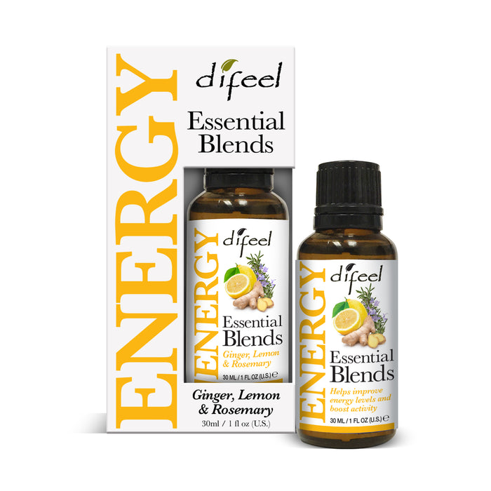 Difeel 100% Natural Essential Oil Blends - Energy 1 oz.