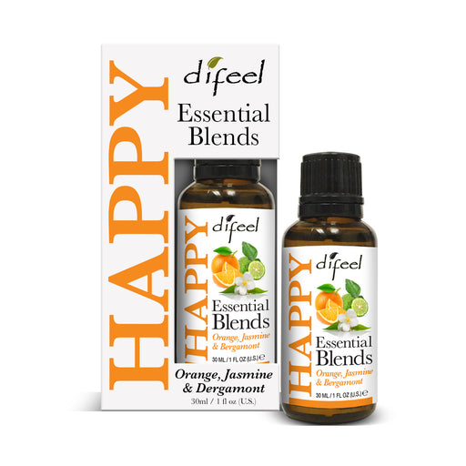 Difeel 100% Natural Essential Oil Blends - Happy 1 oz.