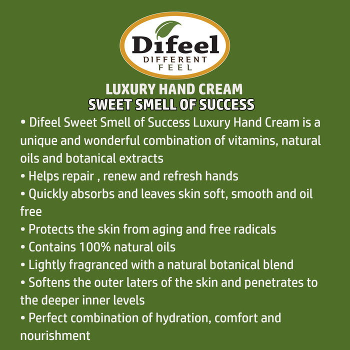 Difeel Luxury Moisturizing Hand Cream - Sweet Smell of Success 1.4 oz. (12-Pack)