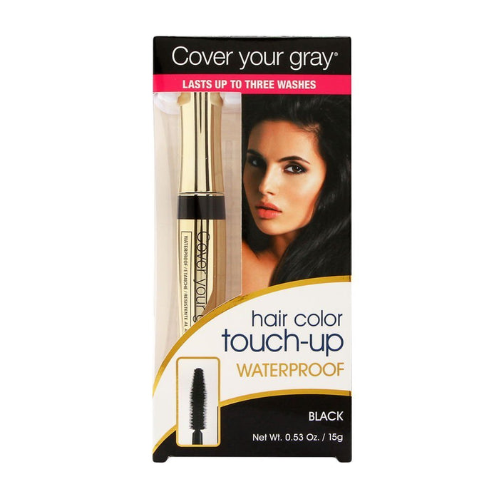 Cover Your Gray Waterproof Hair Color Touchup Brush-In - Black