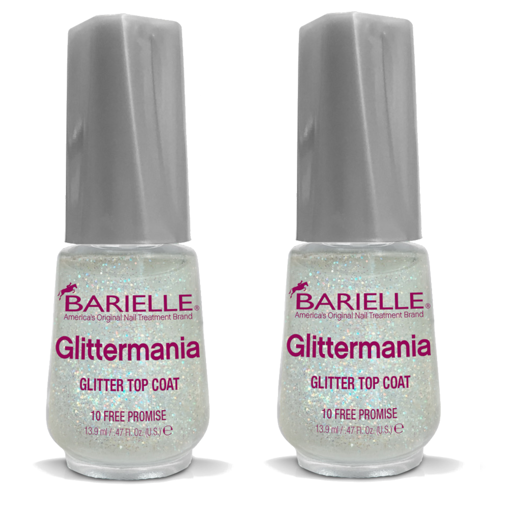 Barielle Glittermania Nail Top Coat .47 oz. (2-PACK) - Barielle - America's Original Nail Treatment Brand