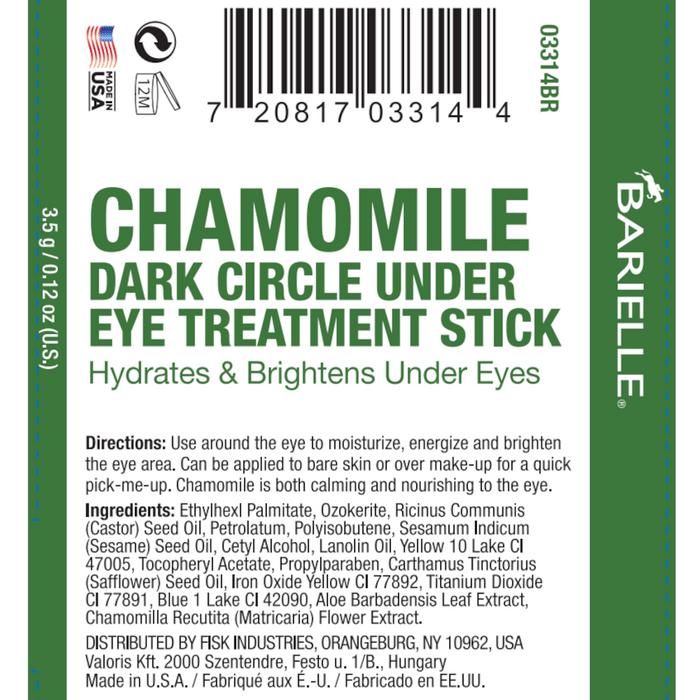 Barielle Chamomile Dark Circle Under Eye Treatment Stick - Hydrates & Brightens