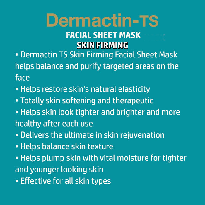 Dermactin-TS Facial Sheet Mask 4CT 2PK