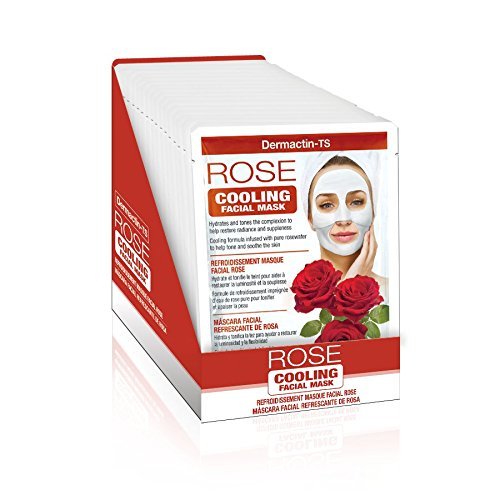 Dermactin-TS Cooling Rose Facial Sheet Mask 6PK