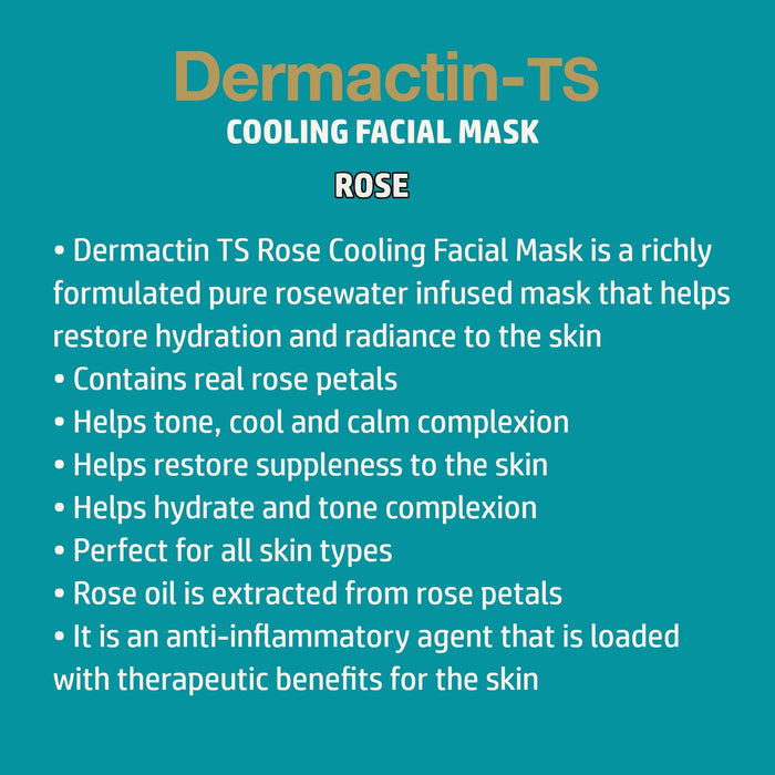 Dermactin-TS Cooling Rose Facial Sheet Mask 2PK