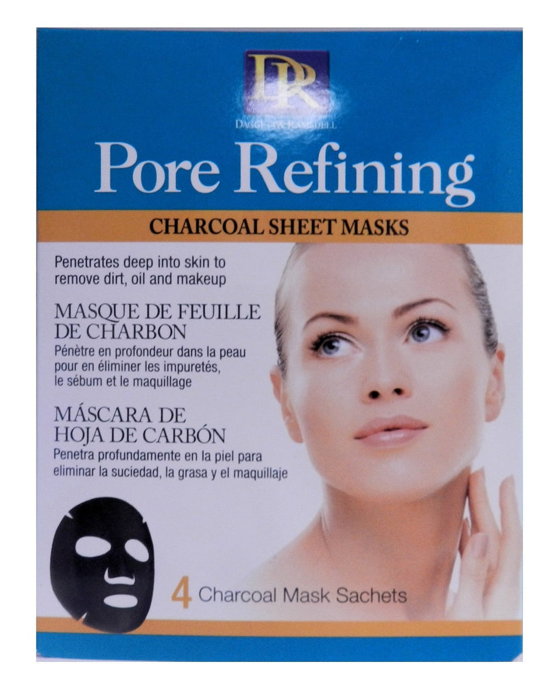 Daggett & Ramsdell Pore Refining Charcoal Sheet Masks 4-Count (Pack of 6)