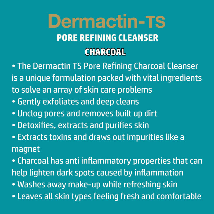 Dermactin-TS Pore Refining Charcoal Cleanser 5.7 oz.