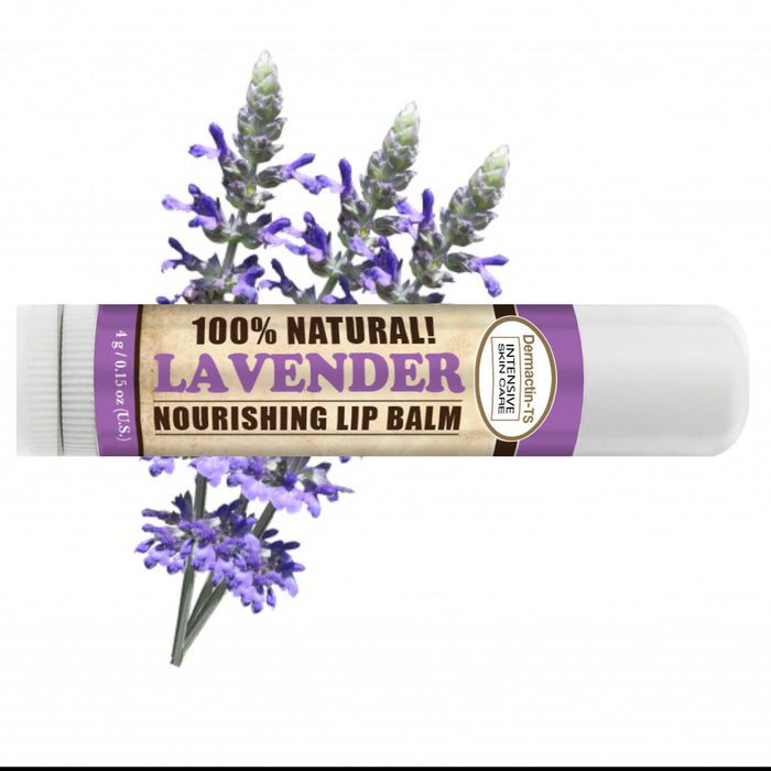 Dermactin-TS 100% Natural Lip Balm - Lavender (3-Pack)