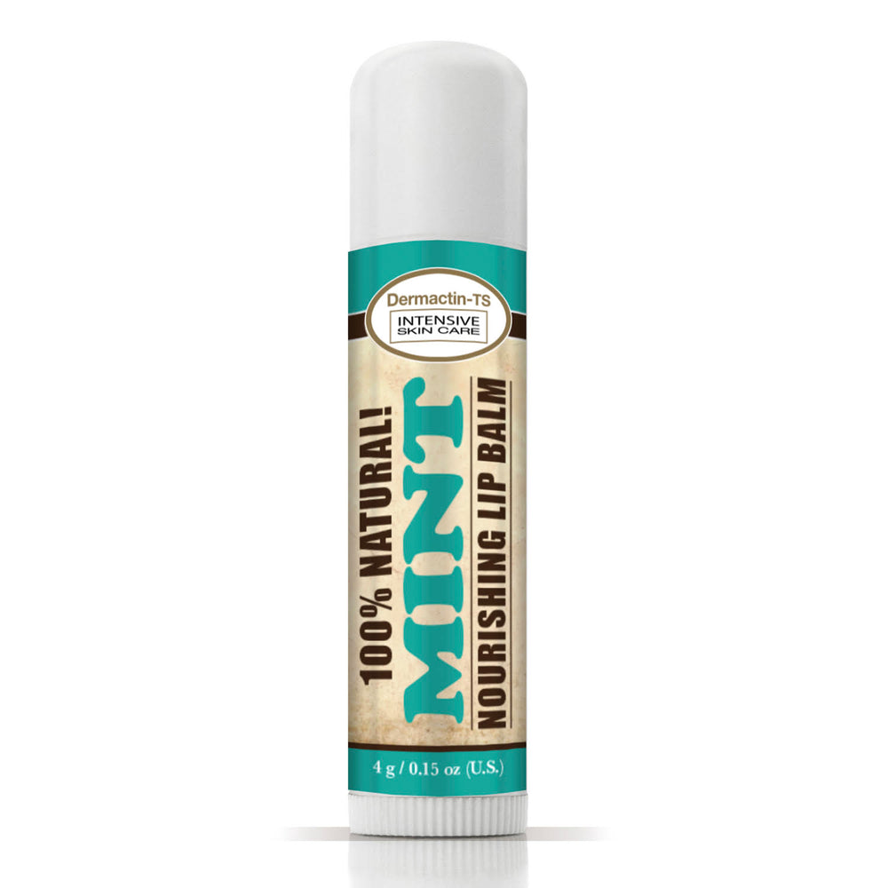 Dermactin-TS 100% Natural Lip Balm - Peppermint  (3-Pack)