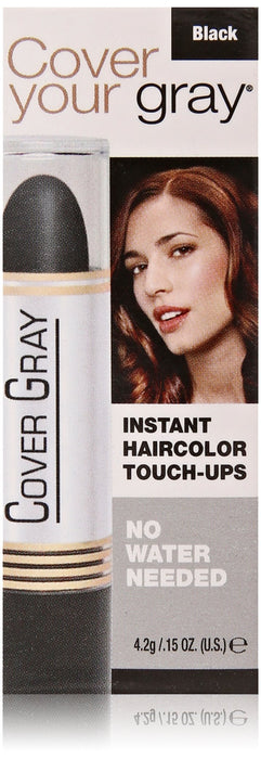Cover Your Gray Touch-Up Stick Black Mini Box .15 oz. (2-PACK)