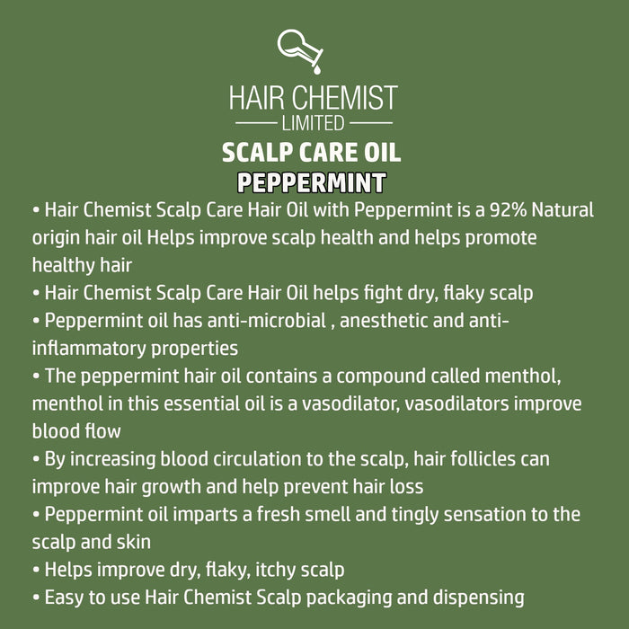 Hair Chemist Scalp Care Hair OIl with Peppermint Oil 2.5 oz. (2-PACK)