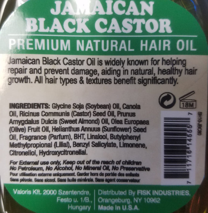 Difeel 99% Natural Premium Hair Oil - Jamaican Black Castor Oil 7.1 oz. (PACK OF 4)