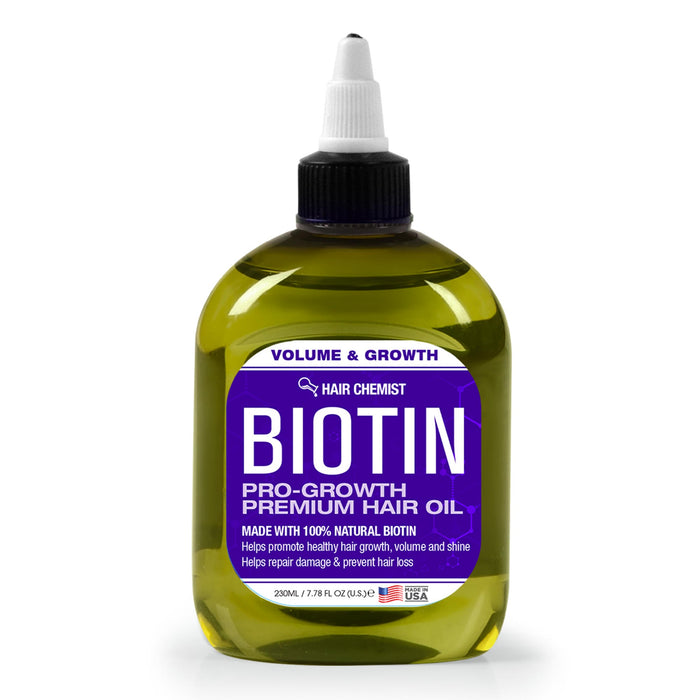 Hair Chemist Biotin Pro-Growth 4PC Hair Care Set - Includes 33.8oz Shampoo, 33.8oz Conditioner, 12oz Hair Mask & 7.78oz Hair Oil