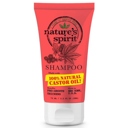 Natures Spirit Pro-Growth Castor Oil Shampoo Travel Size 2.5 oz
