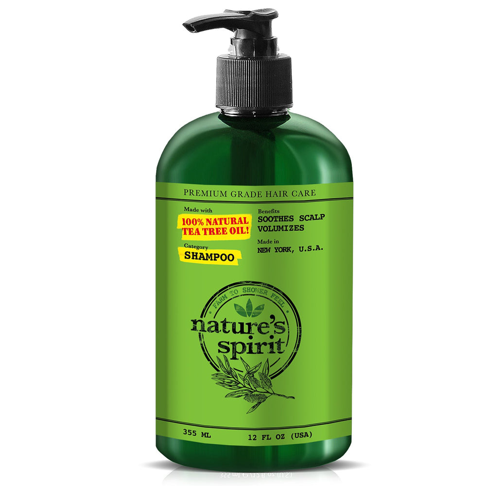Natures Spirit Scalp Soothing Tea Tree Oil Shampoo 12 oz