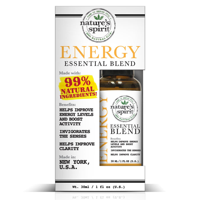 Natures Spirit 100% Natural Essential Oil Blends - Energy 1 oz.