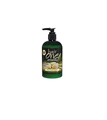 Hair One Cleanser & Conditioner W/ Argan Oil For Curly Hair 12 oz.