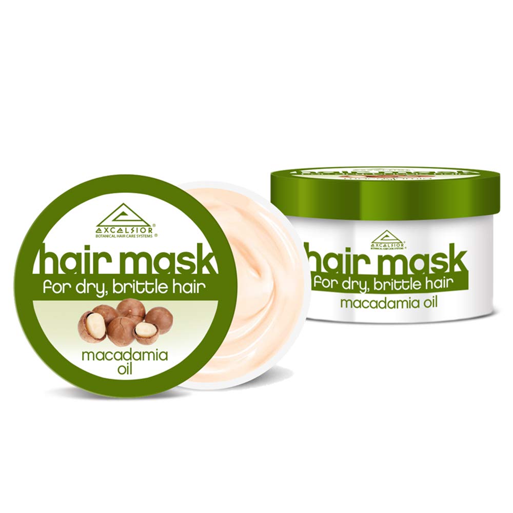 Excelsior Macadamia Oil Hair Mask,- Dry & Brittle Hair 6oz 12PK