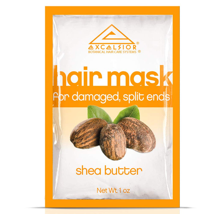 Excelsior Shea Butter Hair Mask Pkt.-, Split Ends .1oz 2PK